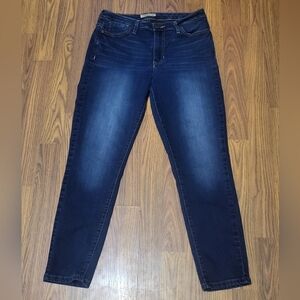 Guess Women’s Dark Blue Denim Jeans Size 30 Mid Rise Stretch Casual B84